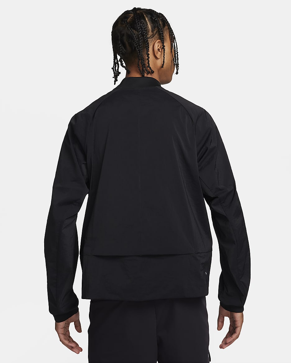 Nike bomber jacket mens black best sale